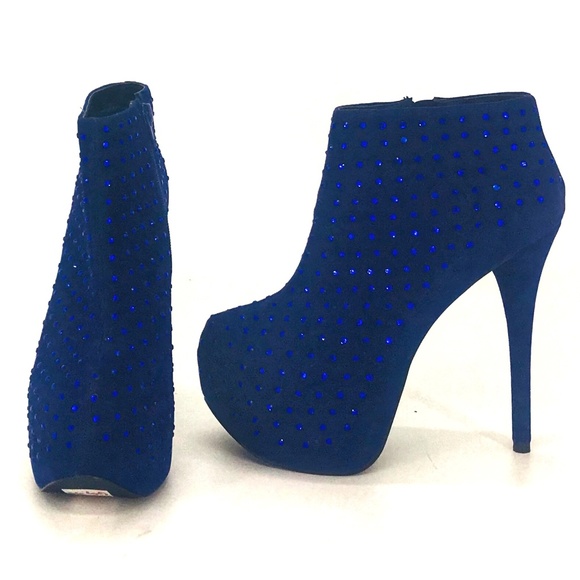 Wild Pair Evie Rhinestone Platform Heels Size 6.5 - Picture 2 of 7